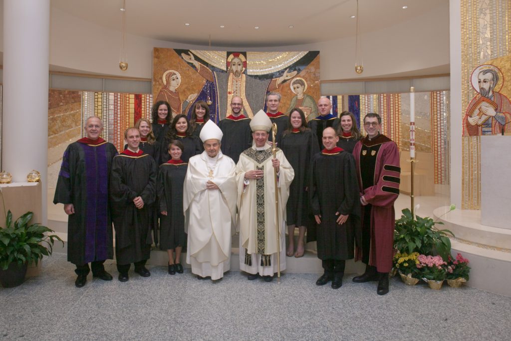 2016 graduates with Carl Anderson Cardinal Caffarra Archbishop Lori Fr. Lopez IMG 4647 1