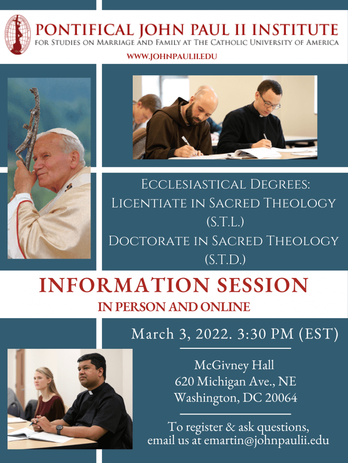 Info Session Ecclesiastical Degrees 700 933