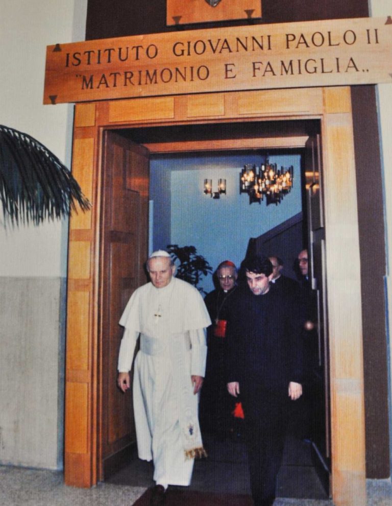 John Paul II at the Institute In Rome