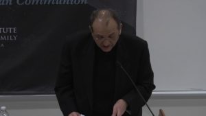 Rev. Fabrizio Meroni, P.I.M.E. speaking